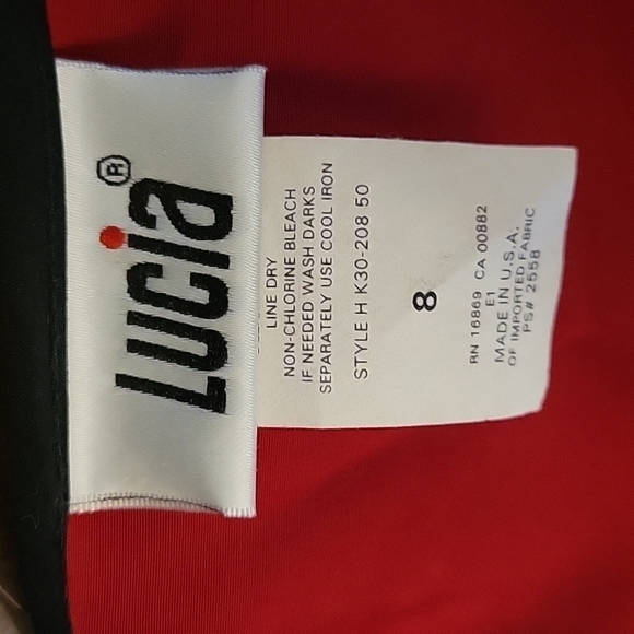 VTG LUCIA 1980s Colorful Long Sleeve Open Front Color Block Blazer - Picture 6 of 7